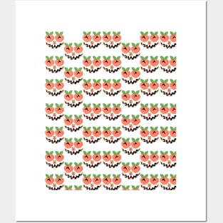 Peach Seamless Pattern Posters and Art